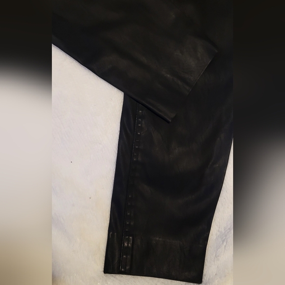 Calvin Klein Leather Skinny Dress Pants Sz 6 - Picture 3 of 8